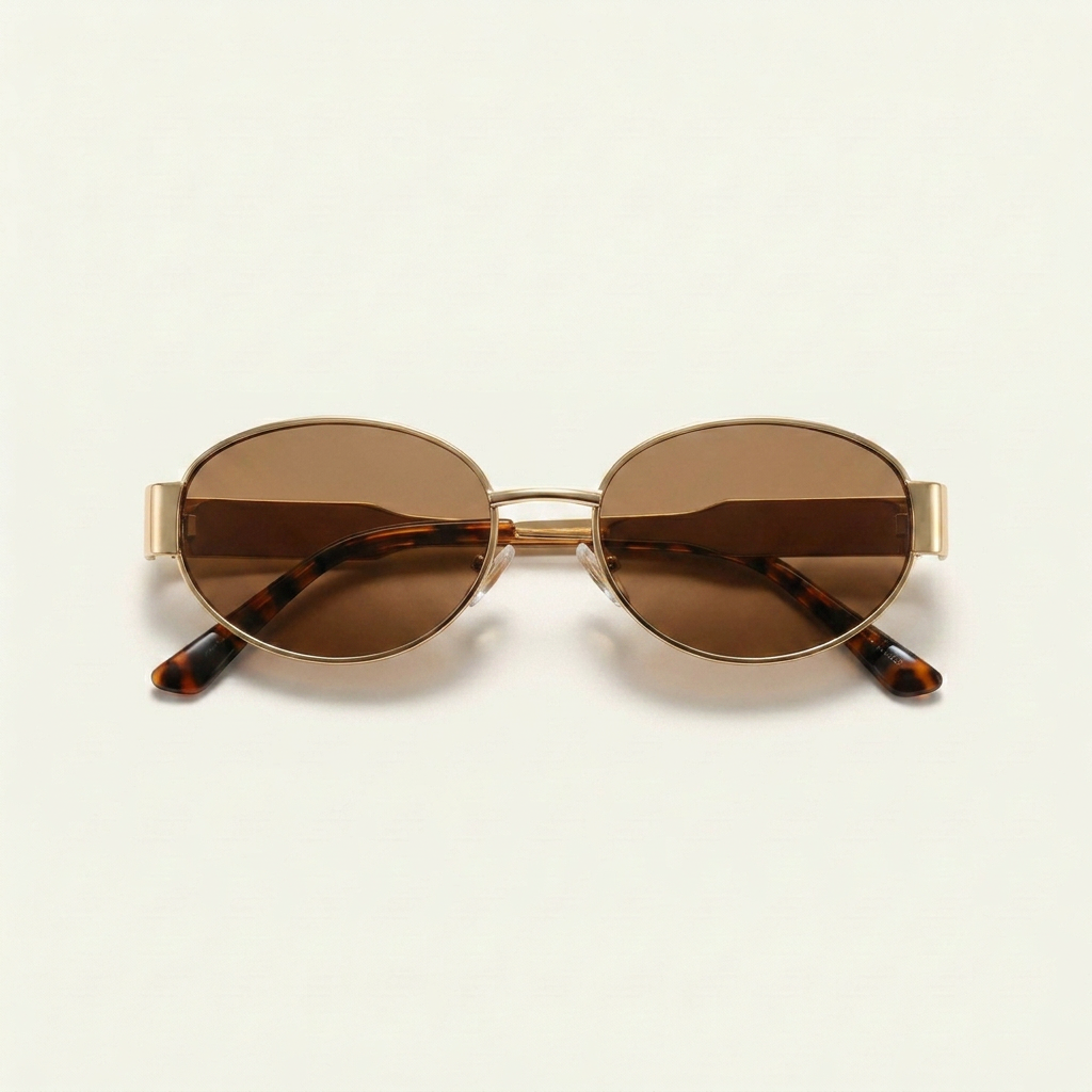 Yvon Vintage Oval Sunglasses