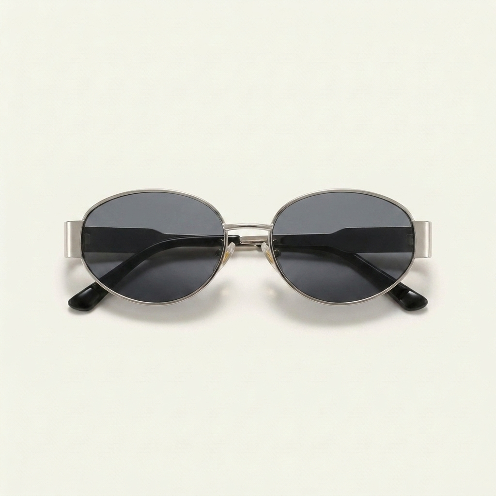 Yvon Vintage Oval Sunglasses
