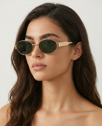Yvon Vintage Oval Sunglasses
